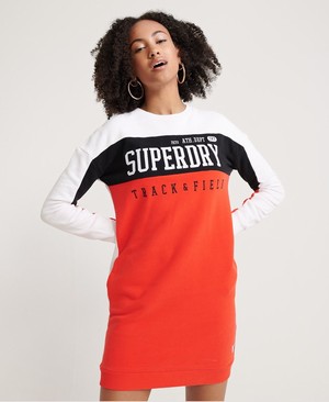 Superdry Panel Hosszú Ujjú Sweat Női Ruhák Rózsaszín | ELJHU9284